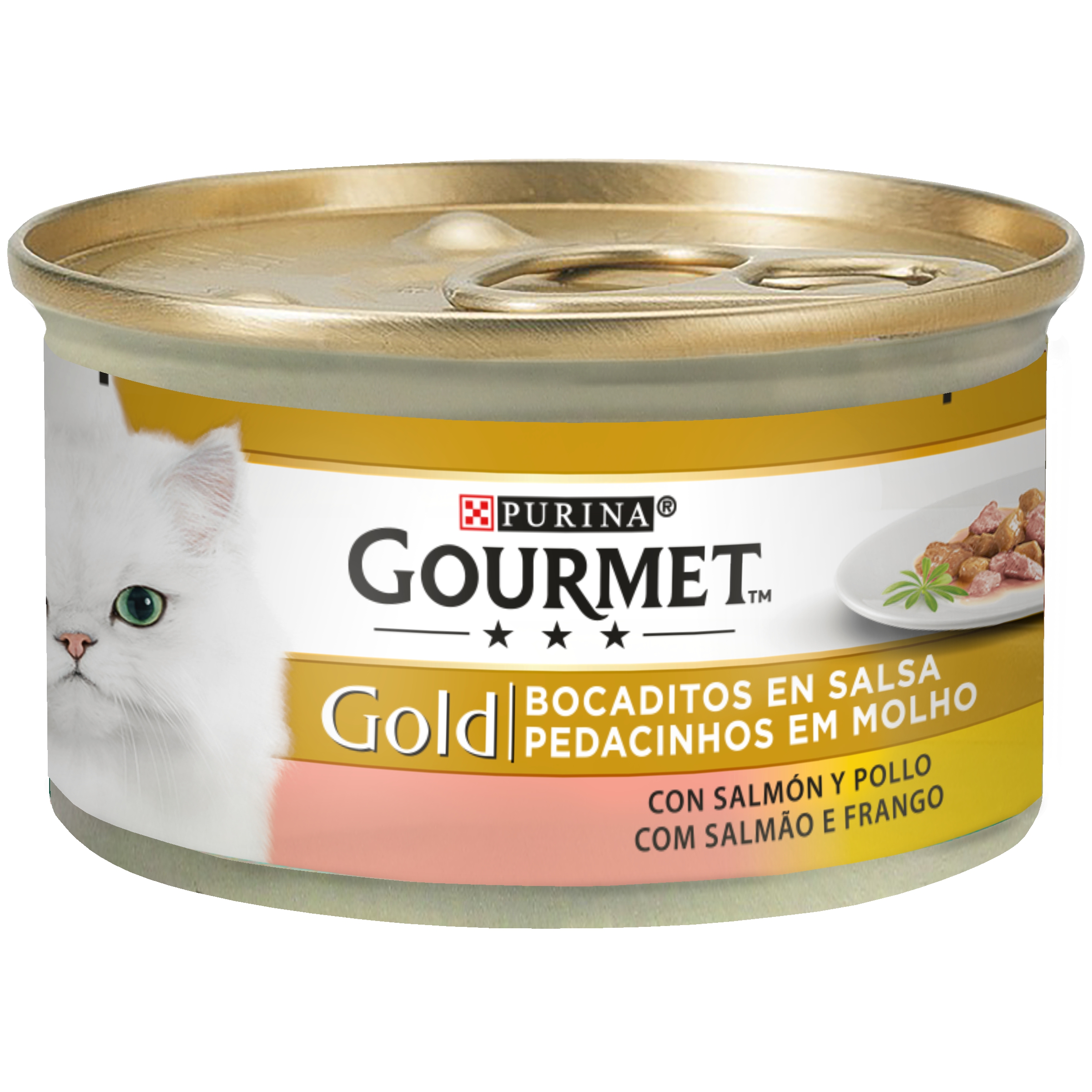 Gourmet Gold Pedacinhos Em Molho Salmão&Frango 