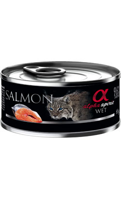 Latinha para gato de salmão - 6 un x 85g